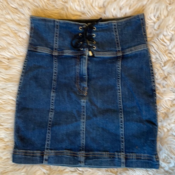 Free People jean skirt! - Picture 3 of 6